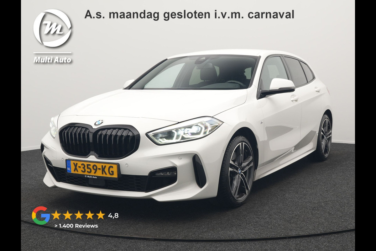 BMW 1-serie 120i M-Sport 179pk Dealer O.H. | Adaptive Cruise | Camera | LED Koplampen | Virtual | Apple Carplay | Sportstoelen & Stuur Verwarmd | Sfeerverlichting | Keyless | DAB |