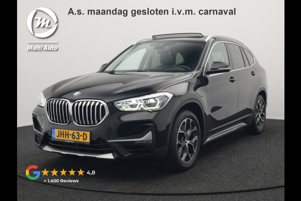 BMW X1 xDrive25e Sportline Plug In Hybrid 221pk Dealer O.H. PHEV | Trekhaak Afn. | Panodak | Head Up | Lederen Sportstoelen Verwarmd | LED Koplampen | Sfeerverlichting | Navigatie | Cruise Control | DAB |