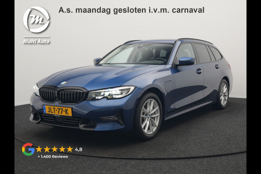 BMW 3 Serie Touring 330e Sportline Plug In Hybrid 293pk Dealer O.H PHEV | Adaptive Cruise | Apple Carplay | Lederen Sportstoelen Verwarmd | Blis | Lane Assist | Front Assist | Navigatie | Virtual | DAB |