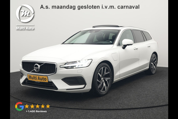 Volvo V60 T6 Twin Engine AWD Momentum Pro Plug In Hybrid 340pk Dealer O.H PHEV | Panodak | Adaptive Cruise | 360 Camera | Head Up | Sportstoelen Verwarmd | Harman & Kardon | Apple Carplay | Blis | Navigatie | Keyless | Virtual | DAB |