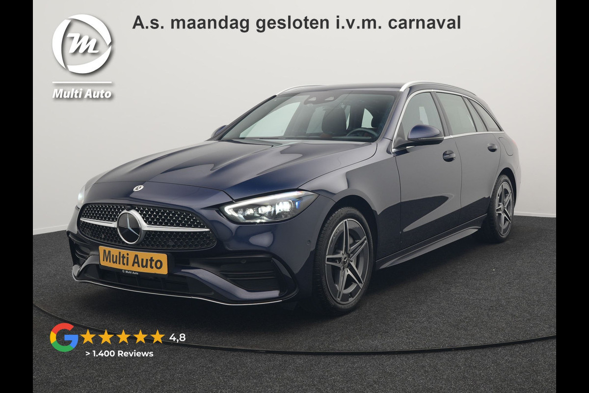 Mercedes-Benz C-Klasse Estate 300 e AMG Line Plug In Hybrid 313pk Dealer O.H. PHEV | Adaptive Cruise | Head Up | Camera | Digital LED | Bi Color Lederen Sportstoelen Verwarmd | Apple Carplay | Sfeerverlichting | Virtual | Navigatie | DAB |