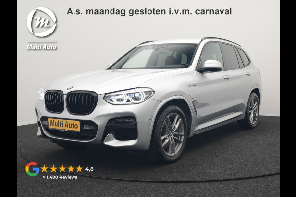 BMW X3 xDrive30e M Sport Plug In Hybrid 293pk Dealer O.H. PHEV | Trekhaak Af Fabriek | Head Up | Sportstoelen Verwarmd | Apple Carplay | Keyless | Blis | Sfeerverlichting | Virtual | Navigatie | DAB |