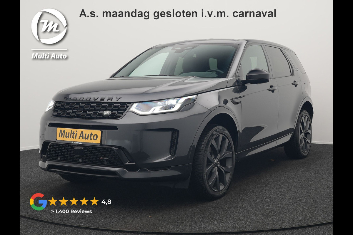 Land Rover Discovery Sport P300e R-Dynamic SE Plug In Hybrid 300pk Dealer O.H. PHEV | Adaptive Cruise | Trekhaak Afn. | Camera | Lederen Sportstoelen Memory & Verwarmd | Apple Carplay | Keyless | Blis | Stuur Verwarmd | Navigatie | DAB | 20"L.M |