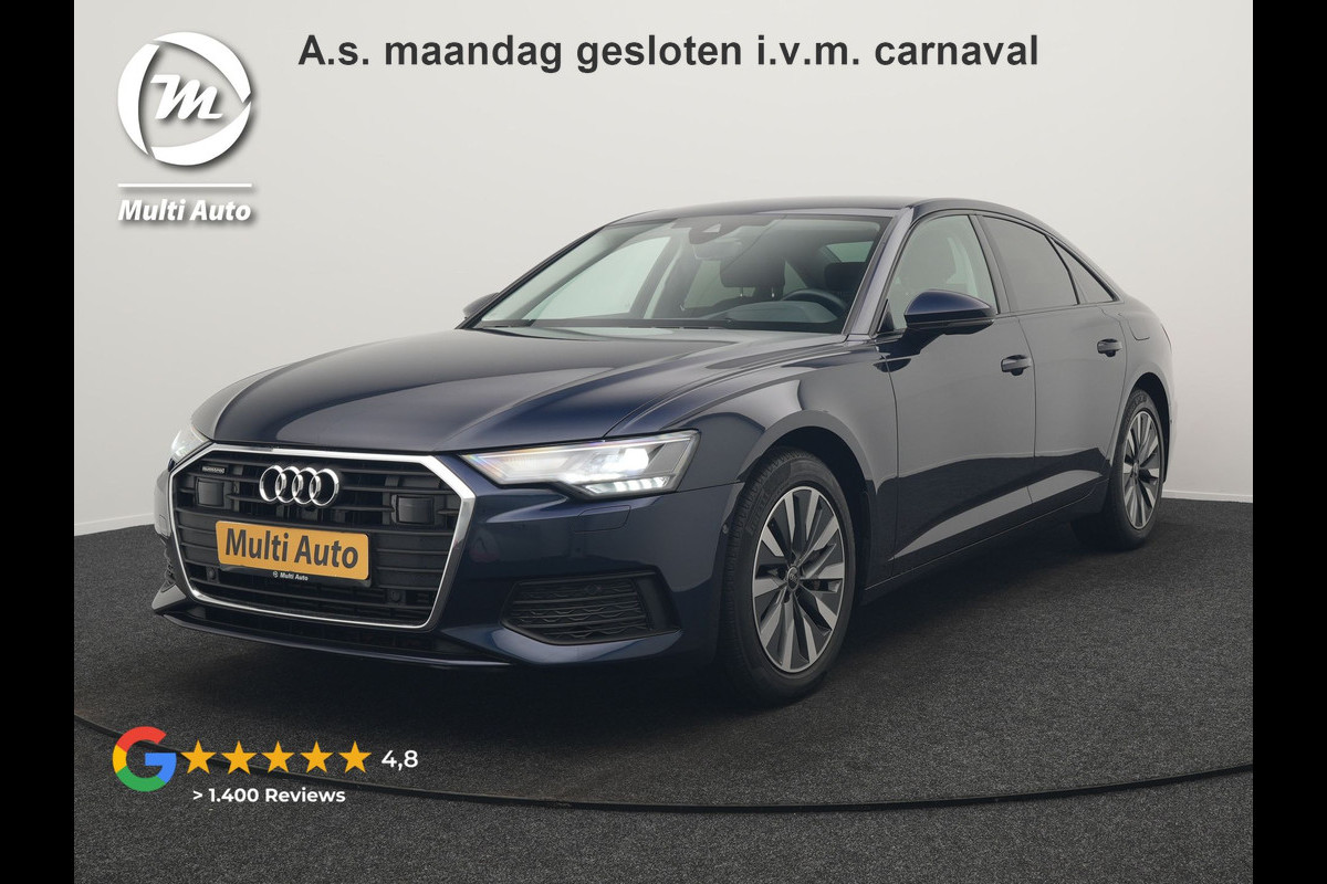 Audi A6 Limousine 50 TFSI e Quattro Business edition Plug In Hybrid 300pk Dealer O.H PHEV | Trekhaak af Fabriek | Adaptive Cruise | Lederen Comfortzetels Memory | Head Up | Camera | Park Assist | BLIS | Apple Carplay |