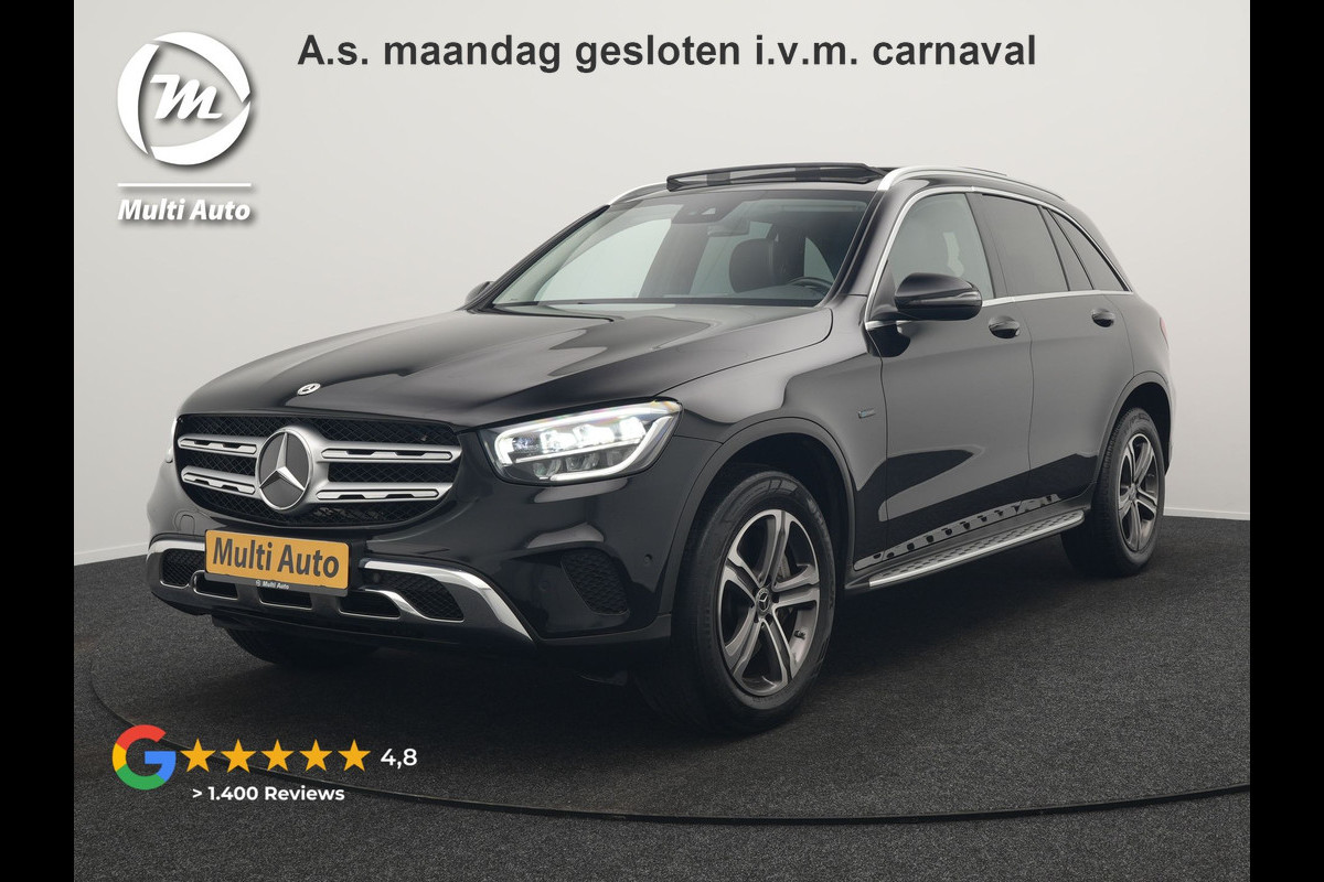 Mercedes-Benz GLC 300e 4MATIC Premium Plug In Hybrid 320pk Dealer O.H. PHEV | Trekhaak Af Fabriek | Panodak | Camera | Lederen Sportstoelen Verwarmd | Sfeerverlichting | Apple Carplay | Sidesteps | Navigatie | DAB |