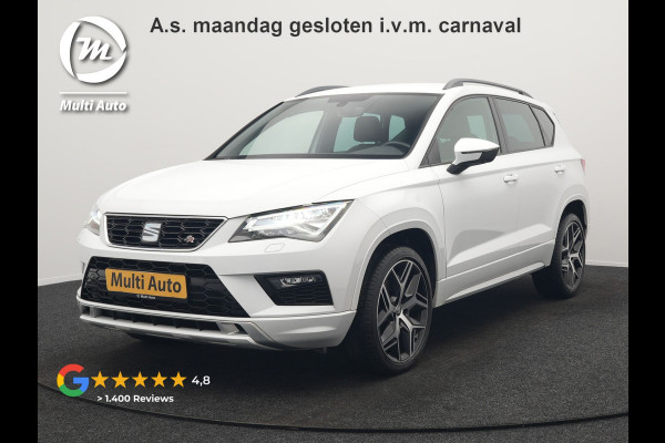 Seat Ateca 1.5 TSI FR DSG 150pk Dealer O.H. | Trekhaak Af Fabriek | Camera | Beats Audio | 19"L.M | Alcantara Sportstoelen Verwarmd | Sfeerverlichting | Apple Carplay | Keyless | Navigatie | DAB | Cruise Control |