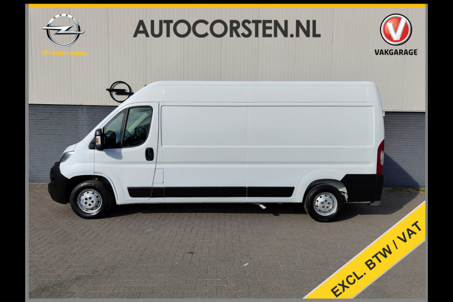 Opel Movano 2.2D 120PK L3H2 3-Persoons Navi DAB+ Airco Cruise Control Bluetooth Edition Treeplank Betonplex Vloer Wandbetimmering Schuifdeur 1e Eigenaar Euro 6