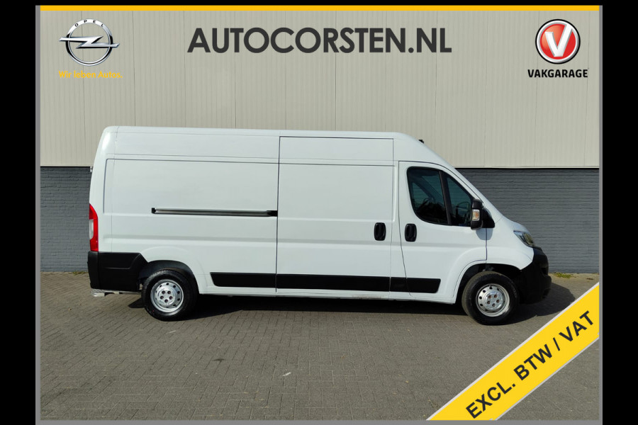 Opel Movano 2.2D 120PK L3H2 3-Persoons Navi DAB+ Airco Cruise Control Bluetooth Edition Treeplank Betonplex Vloer Wandbetimmering Schuifdeur 1e Eigenaar Euro 6