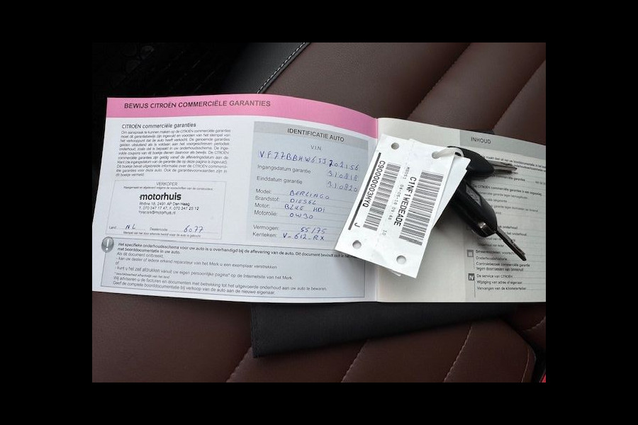 Citroën Berlingo 1.6 BlueHDI 75 Dark Edition nr. 65 3 Zits Euro 6 114.000km Airco,Navigatie,Leder Interieur,Schuifdeur