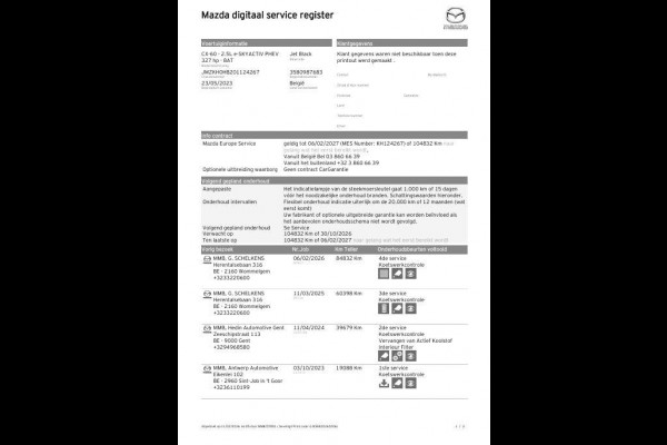 Mazda CX-60 2.5 e-SkyActiv PHEV Homura 360 CAMERA / STOELVERWARMING + KOELING / CARPLAY / ADAPTIVE CRUISE