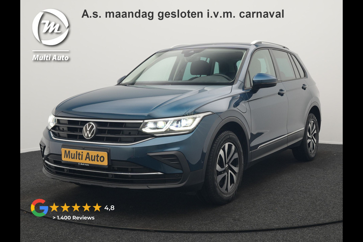 Volkswagen Tiguan 1.4 eHybrid Active Plug In Hybrid 245pk Dealer O.H. PHEV | Adaptive Cruise | 360 Camera | IQ Light | Voorstoelen & Stuur Verwarmd | Sfeerverlichting | Apple Carplay | Virtual | Keyless | Blis | Navigatie | DAB |