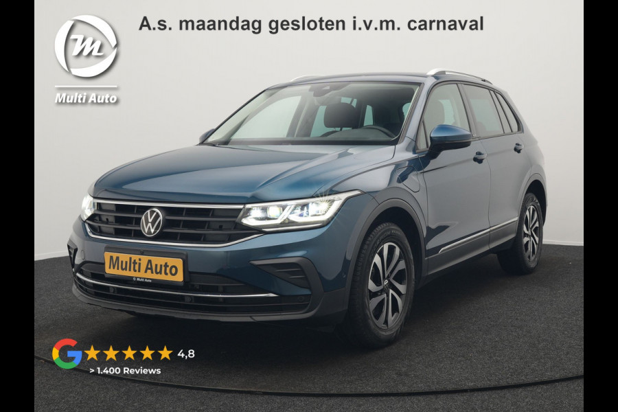 Volkswagen Tiguan 1.4 eHybrid Active Plug In Hybrid 245pk Dealer O.H. PHEV | Adaptive Cruise | 360 Camera | IQ Light | Voorstoelen & Stuur Verwarmd | Sfeerverlichting | Apple Carplay | Virtual | Keyless | Blis | Navigatie | DAB |