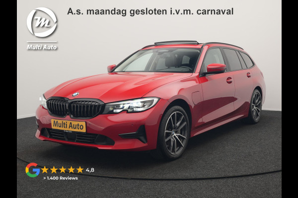 BMW 3 Serie Touring 330e xDrive Plug In Hybrid 293pk Dealer O.H PHEV | Trekhaak Af Fabriek | Panodak | Adaptive Cruise | Camera | Verwarmde Stoelen | Hifi Sound | Blis | Keyless | Navigatie | Virtual | DAB | 18"L.M |