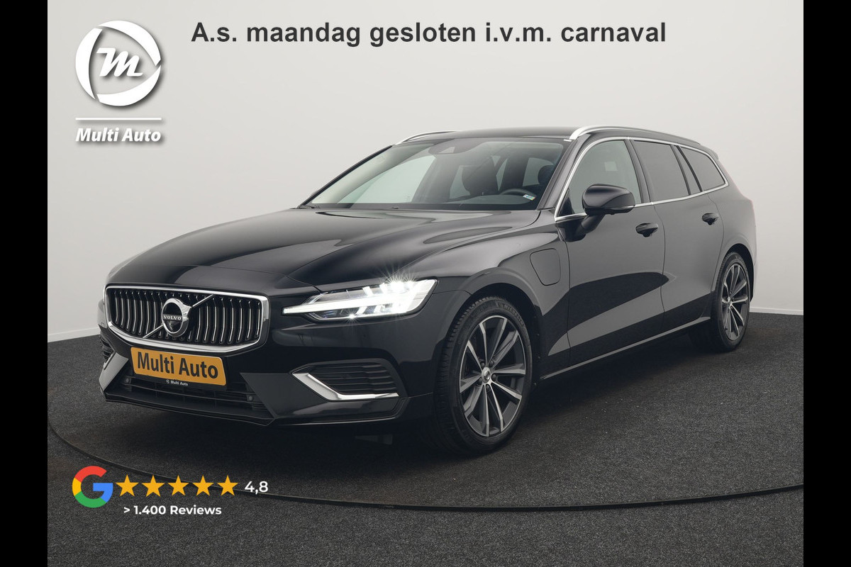 Volvo V60 T6 AWD Core Bright LONG RANGE Plug In Hybrid 350pk Dealer O.H. PHEV | Adaptive Cruise | 360 Camera | Voorstoelen & Stuur Verwarmd | Apple Carplay | Keyless | Navigatie | Virtual | DAB |