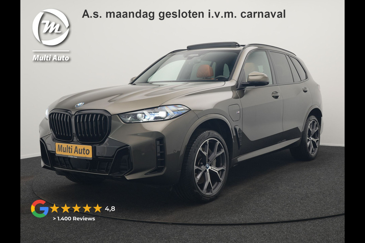 BMW X5 xDrive50e M Sport Plug In Hybrid 490pk Dealer O.H. PHEV | Panodak | Luchtvering | Harman & Kardon | Laser LED | Adaptive Cruise | Comfortstoelen Memory & Stoelventilatie | Head Up | 360 Camera | Apple Carplay |