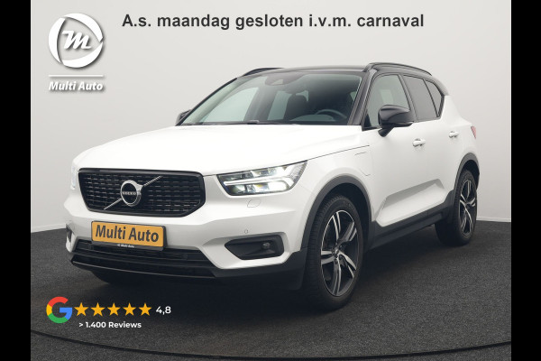 Volvo XC40 T5 Recharge R-Design Plug In Hybrid 263pk Dealer O.H. PHEV | Adaptive Cruise | Camera | Lederen Sportstoelen Memory & Verwarmd | Apple Carplay | Stuur Verwarmd | 19"L.M | Virtual | Blis | Navigatie | DAB |