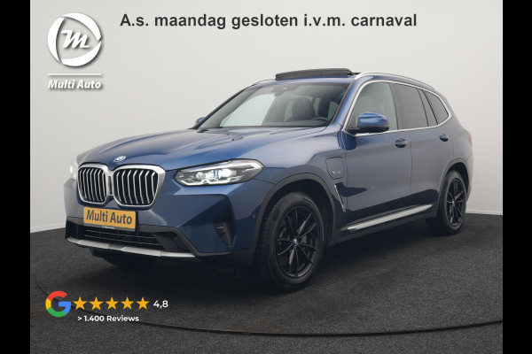 BMW X3 xDrive30e Business Edition Plus Plug In Hybrid 293pk FACELIFT Dealer O.H. PHEV | Trekhaak Af Fabriek | Panodak | 360 Camera | Lederen Sportstoelen Memory & Verwarmd | Sfeerverlichting | Apple Carplay | Keyless | Virtual | Navigatie | DAB | Cruise Control |