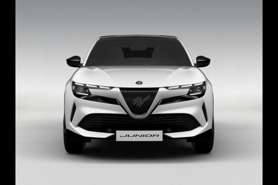 Alfa Romeo junior 1.2 Turbo Hybrid Ibrida Sport Speciale | Snel leverbaar | Pack Techno | Schuif/Kanteldak | Sempione White, Dak Zwart | Verwarmbare Voorruit
