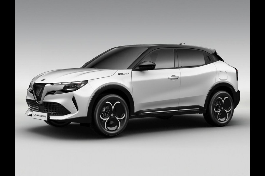 Alfa Romeo junior 1.2 Turbo Hybrid Ibrida Sport Speciale | Snel leverbaar | Pack Techno | Schuif/Kanteldak | Sempione White, Dak Zwart | Verwarmbare Voorruit
