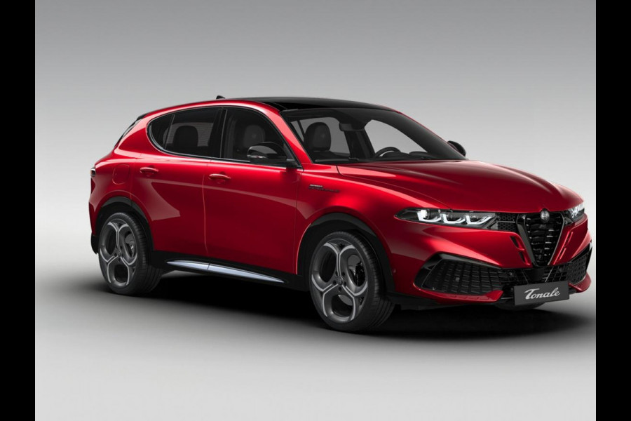 Alfa Romeo Tonale Ibrida Plug-In Q4 270pk AWD Sport Speciale | Snel leverbaar | Pack Tech | Schuif/Kanteldak | Actieve demping | Brera Red | Matrix Led | Harman Kardon