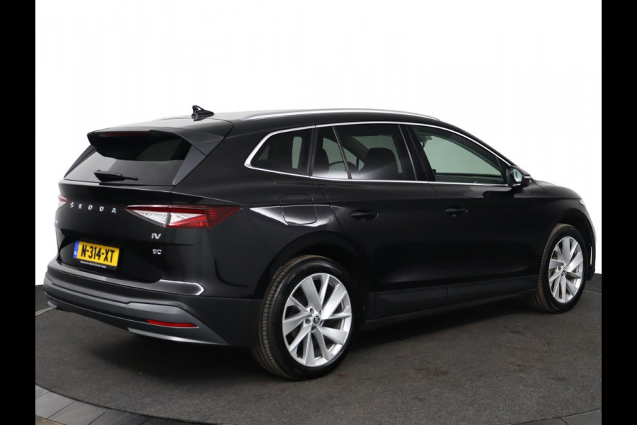 Škoda ENYAQ iV 80 Founders Edition Black|Leer|SOH 93%|Camera|Stoelverwarming