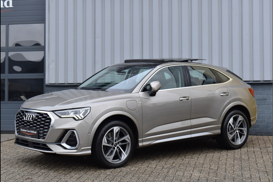Audi Q3 Sportback 45 TFSI e S-Line 245 Pk Pano Memory Leder Matrix Keyless 360 Camera Trekhaak 19 Inch