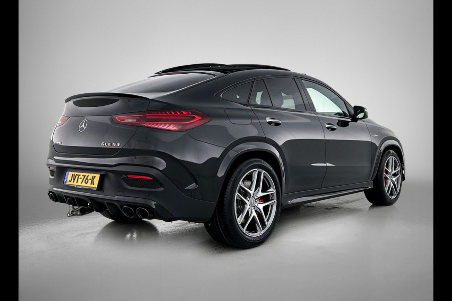Mercedes-Benz GLE Coupé Mercedes-AMG 53 Hybrid 4MATIC+ Premium Plus Trekhaak | Panorama Schuif-Kanteldak | AMG Night Pakket | Distronic | Parkeerpakket met 360°-camera | Lederen Bekleding. Inclusief 24 maanden MB Certified garantie voor Europa.