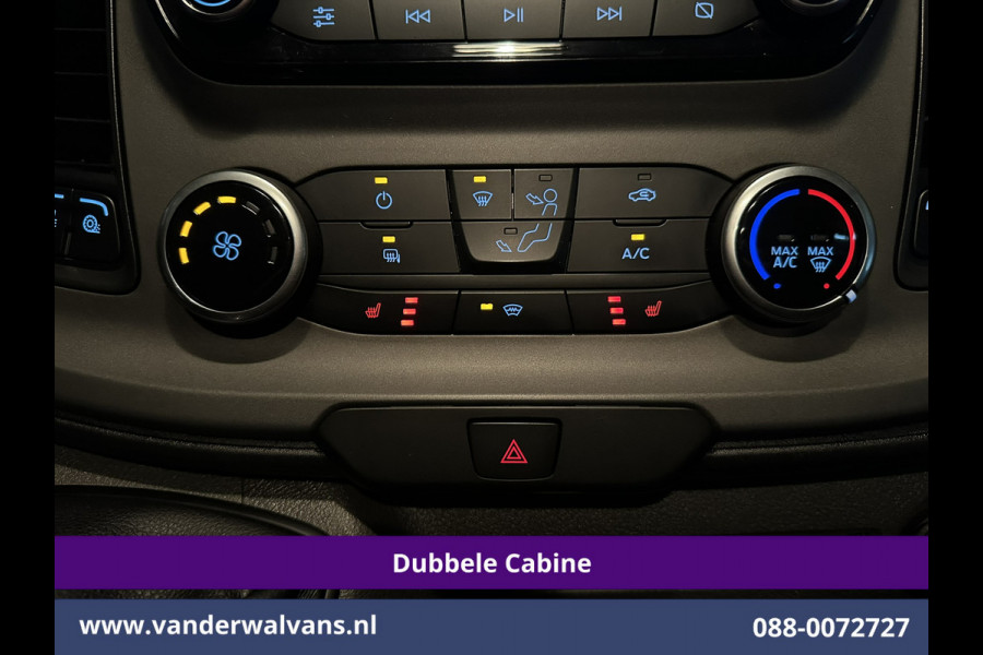 Ford Transit Custom 2.0 TDCI 131pk L2H1 Dubbele Cabine Euro6 Airco | 6-Zits | Navigatie | LED | Apple Carplay | Cruisecontrol Android Auto, Parkeersensoren, Stoelverwarming, Verwarmde voorruit, 2800kg trekvermogen