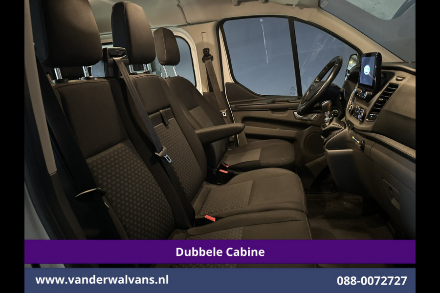 Ford Transit Custom 2.0 TDCI 131pk L2H1 Dubbele Cabine Euro6 Airco | 6-Zits | Navigatie | LED | Apple Carplay | Cruisecontrol Android Auto, Parkeersensoren, Stoelverwarming, Verwarmde voorruit, 2800kg trekvermogen