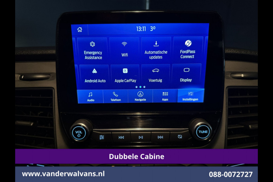 Ford Transit Custom 2.0 TDCI 131pk L2H1 Dubbele Cabine Euro6 Airco | 6-Zits | Navigatie | LED | Apple Carplay | Cruisecontrol Android Auto, Parkeersensoren, Stoelverwarming, Verwarmde voorruit, 2800kg trekvermogen