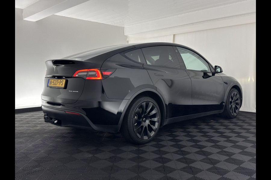 Tesla Model Y Long Range AWD 75 kWh [ 3-Fase ] {SOH-81%} (INCL-BTW) Aut. *PANO | AUTO-PILOT | LEATHER | NAVI-FULLMAP | MATRIX-LED | KEYLESS | CAMERA | DAB+ | HEATED-COMFORTSEATS | PRIVACY-GLASS | TOPVIEW | 20''ALU | TOWBAR*