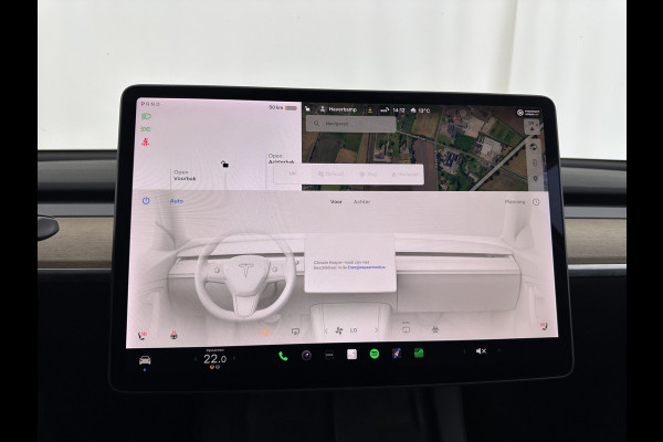 Tesla Model Y Long Range AWD 75 kWh [ 3-Fase ] {SOH-81%} (INCL-BTW) Aut. *PANO | AUTO-PILOT | LEATHER | NAVI-FULLMAP | MATRIX-LED | KEYLESS | CAMERA | DAB+ | HEATED-COMFORTSEATS | PRIVACY-GLASS | TOPVIEW | 20''ALU | TOWBAR*