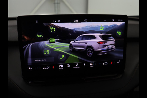 Škoda ENYAQ iV 80 | Leder | Stoelverwarming | Trekhaak | Adaptive cruise | Warmtepomp | Matrix LED | Carplay | 21'' | Achterbankverwarming | Navigatie | Sport Plus Pakket | Sfeerverlichting