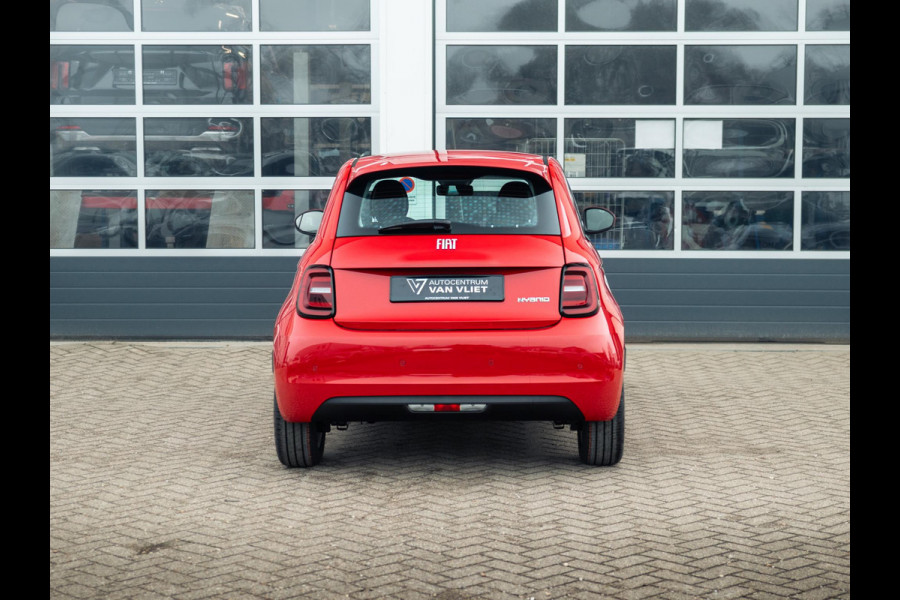 Fiat 500 Hybrid Torino Launch Edition | Private Lease € 379,- | New | Clima | Carplay | PDC | Priv Glass | Rosso Passione