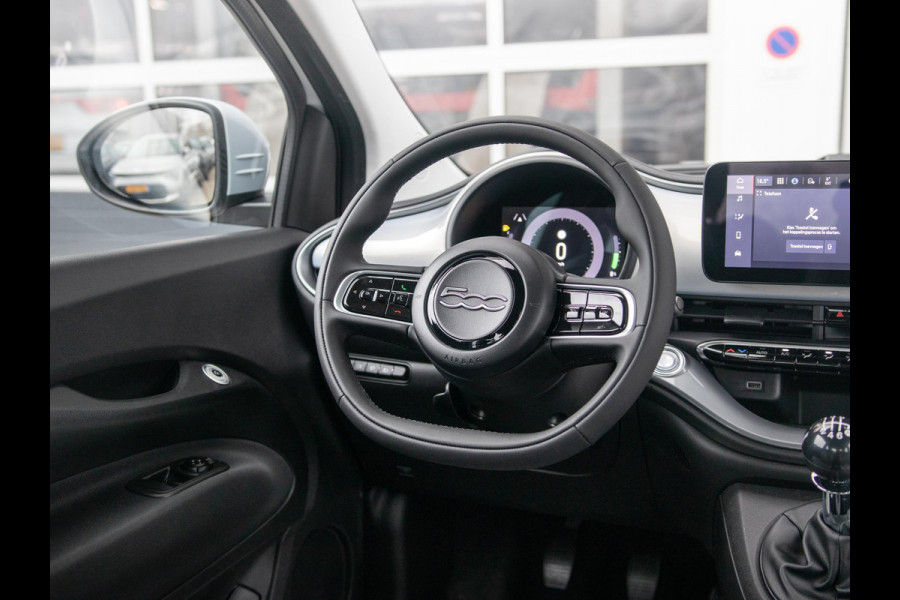 Fiat 500 Hybrid Torino Launch Edition | Private Lease € 387,- | New | Clima | Carplay | PDC | Priv Glass | Celestial Blue