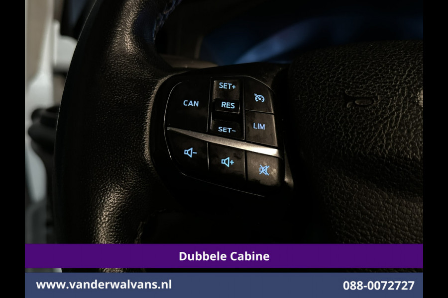 Ford Transit Custom 2.0 TDCI 170pk L2H1 Dubbele Cabine Euro6 Airco | 6-Zits | Camera | Navigatie | LED | Apple Carplay Android Auto, Cruisecontrol, Stoelverwarming, Verwarmde voorruit, Parkeersensoren, 2800kg trekvermogen, Dakdragers