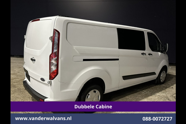 Ford Transit Custom 2.0 TDCI 170pk L2H1 Dubbele Cabine Euro6 Airco | 6-Zits | Camera | Navigatie | LED | Apple Carplay Android Auto, Cruisecontrol, Stoelverwarming, Verwarmde voorruit, Parkeersensoren, 2800kg trekvermogen, Dakdragers