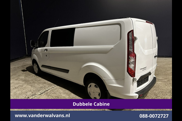 Ford Transit Custom 2.0 TDCI 170pk L2H1 Dubbele Cabine Euro6 Airco | 6-Zits | Camera | Navigatie | LED | Apple Carplay Android Auto, Cruisecontrol, Stoelverwarming, Verwarmde voorruit, Parkeersensoren, 2800kg trekvermogen, Dakdragers