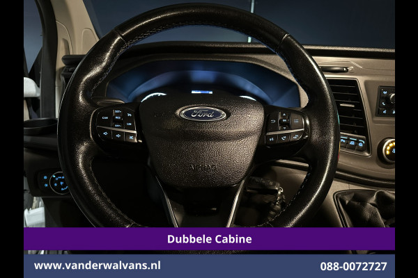 Ford Transit Custom 2.0 TDCI 131pk L2H1 Dubbele Cabine Euro6 Airco | 6-Zits | LED | Cruisecontrol | 2800kg trekhaak Parkeersensoren, Stoelverwarming