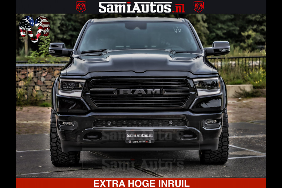Dodge Ram 1500 Laramie Sport | HEMI 5.7 V8 4x4 | LPG | Grootscherm 12" | LARAMIE PERFORMANCE | ZWART | CREWCAB 5'7 | GRIJSKENTEKEN | DUBBELE CABINE | 5 Persoons | VOORRAAD NR 2525 - 1256