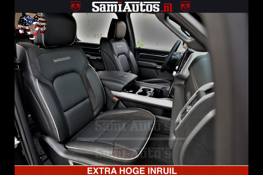 Dodge Ram 1500 Laramie Sport | HEMI 5.7 V8 4x4 | LPG | Grootscherm 12" | LARAMIE PERFORMANCE | ZWART | CREWCAB 5'7 | GRIJSKENTEKEN | DUBBELE CABINE | 5 Persoons | VOORRAAD NR 2525 - 1256
