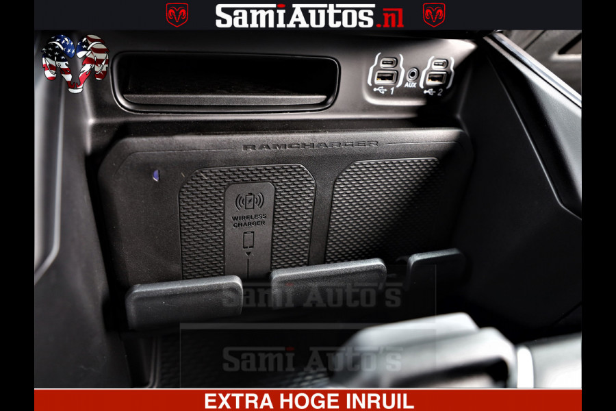 Dodge Ram 1500 Laramie Sport | HEMI 5.7 V8 4x4 | LPG | Grootscherm 12" | LARAMIE PERFORMANCE | ZWART | CREWCAB 5'7 | GRIJSKENTEKEN | DUBBELE CABINE | 5 Persoons | VOORRAAD NR 2525 - 1256