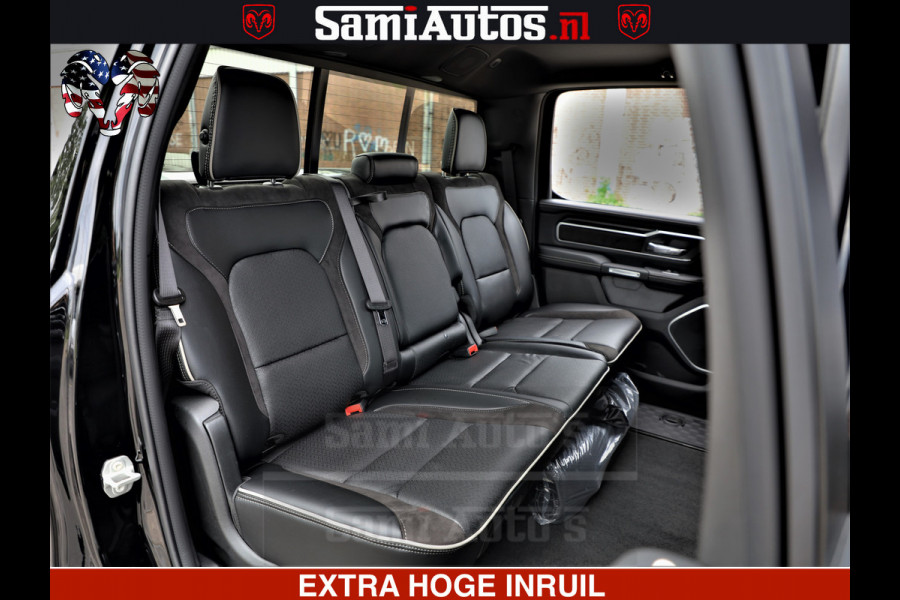 Dodge Ram 1500 Laramie Sport | HEMI 5.7 V8 4x4 | LPG | Grootscherm 12" | LARAMIE PERFORMANCE | ZWART | CREWCAB 5'7 | GRIJSKENTEKEN | DUBBELE CABINE | 5 Persoons | VOORRAAD NR 2525 - 1256