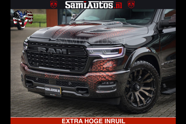 Dodge Ram COBRA EDITION | All-In Prijs | Limited Night High Output 540HP 706Nm | Massage + Full Option | De Meest Luxe en Volle Pick-Up in Comfortabele Dubbele Cabine met Royale 5 Zitplaatsen | BPM vrij | Nu Leverbaar uit Voorraad | Voorraad Nr 2335 - 5153 |