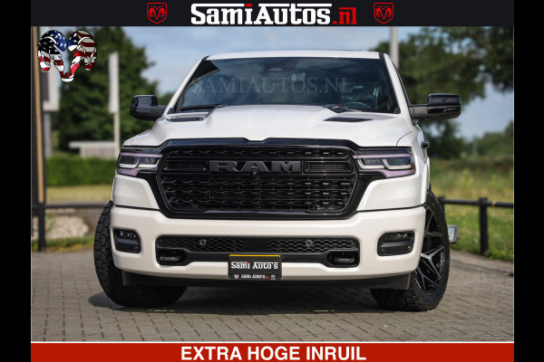 Dodge Ram 1500 Limited Night High Output 540HP 706Nm | Massage + Full Option | De Meest Luxe en Volle Pick-Up in zijn Klasse | Comfortabele Dubbele Cabine met Royale 5 Zitplaatsen | BPM vrij | Nu Leverbaar uit Voorraad | Voorraad Nr 2351 - 7478