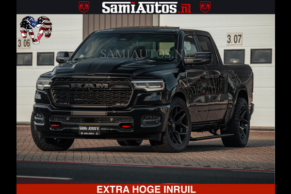 Dodge Ram Limited SPORT H.O 540HP 706Nm | Massage + Full Option | De Meest Luxe en Volle Pick-Up in zijn Klasse | Comfortabele Dubbele Cabine met Royale 5 Zitplaatsen | BPM vrij | Nu Leverbaar uit Voorraad | Voorraad Nr 2348 - 5158