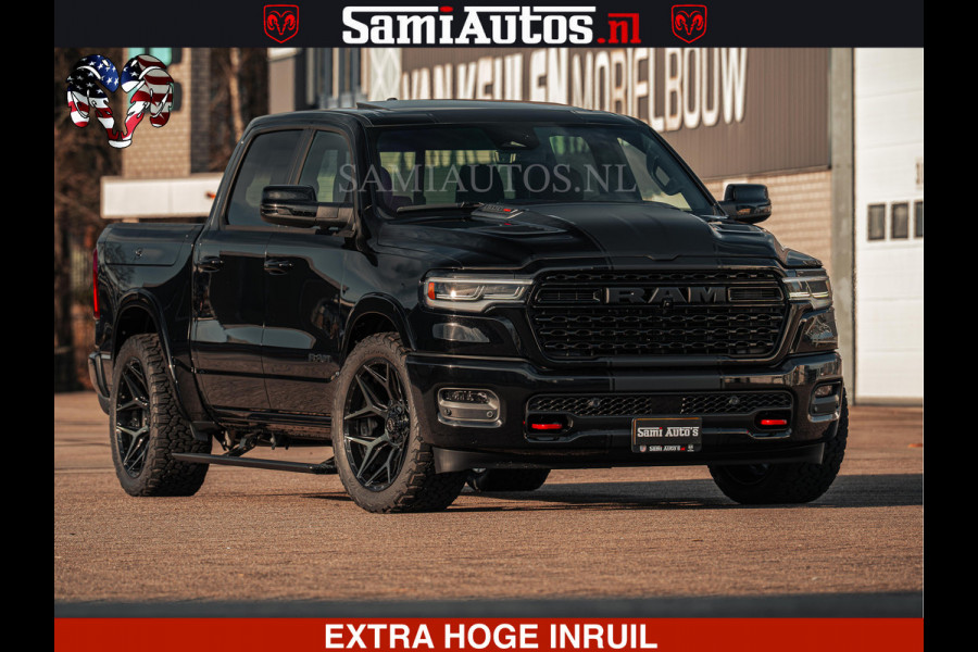 Dodge Ram Limited SPORT H.O 540HP 706Nm | Massage + Full Option | De Meest Luxe en Volle Pick-Up in zijn Klasse | Comfortabele Dubbele Cabine met Royale 5 Zitplaatsen | BPM vrij | Nu Leverbaar uit Voorraad | Voorraad Nr 2348 - 5158