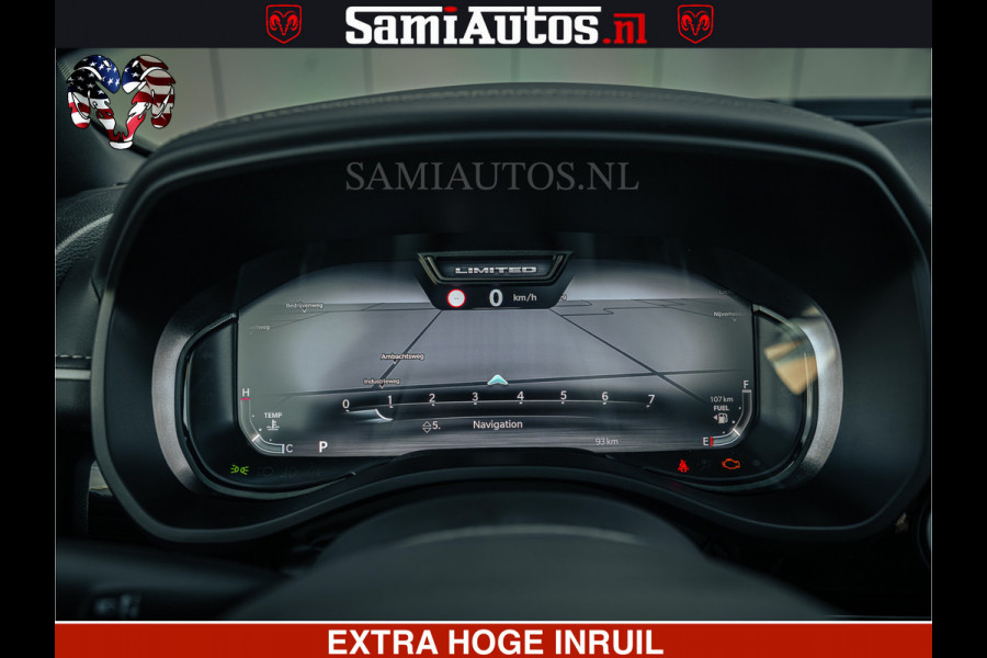 Dodge Ram Limited SPORT H.O 540HP 706Nm | Massage + Full Option | De Meest Luxe en Volle Pick-Up in zijn Klasse | Comfortabele Dubbele Cabine met Royale 5 Zitplaatsen | BPM vrij | Nu Leverbaar uit Voorraad | Voorraad Nr 2348 - 5158