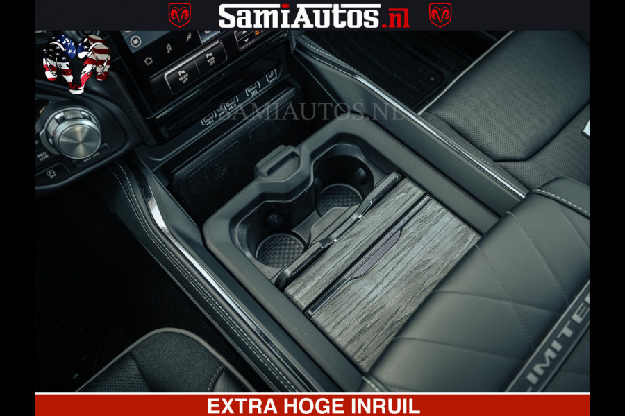 Dodge Ram Limited SPORT H.O 540HP 706Nm | Massage + Full Option | De Meest Luxe en Volle Pick-Up in zijn Klasse | Comfortabele Dubbele Cabine met Royale 5 Zitplaatsen | BPM vrij | Nu Leverbaar uit Voorraad | Voorraad Nr 2348 - 5158