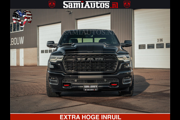 Dodge Ram Limited SPORT H.O 540HP 706Nm | Massage + Full Option | De Meest Luxe en Volle Pick-Up in zijn Klasse | Comfortabele Dubbele Cabine met Royale 5 Zitplaatsen | BPM vrij | Nu Leverbaar uit Voorraad | Voorraad Nr 2348 - 5158